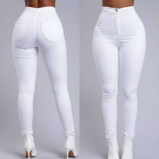 Classy Adore Fleece-Lined High-Waist Jeggings - Warm Elastic Legging Pants