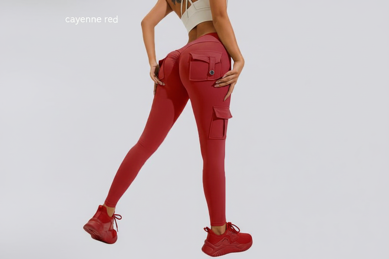 Classy Adore Peach Hip Leggings - High Waist