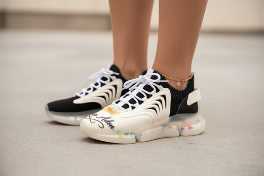 Classy Adore 1st Edition Signature I’m Different Sneakers- Sassy Black