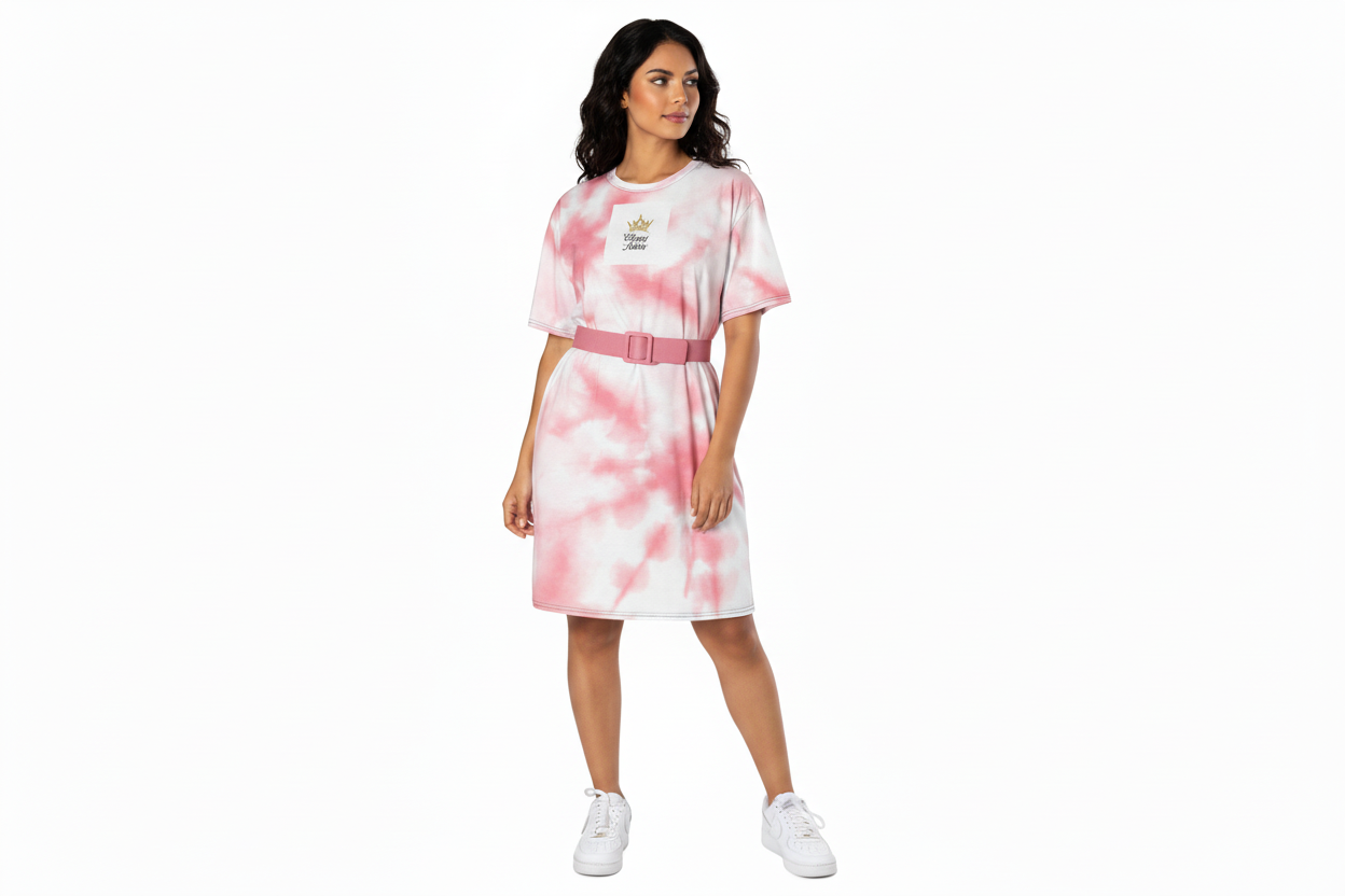 Classy Adore “Pink Explosion” T-Shirt Dress