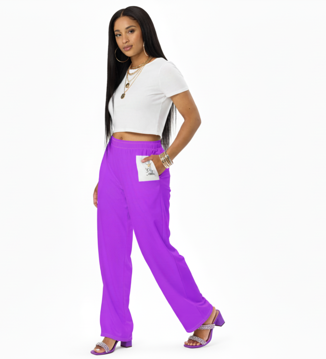 Classy Adore “Royalty” Wide-Leg Pants