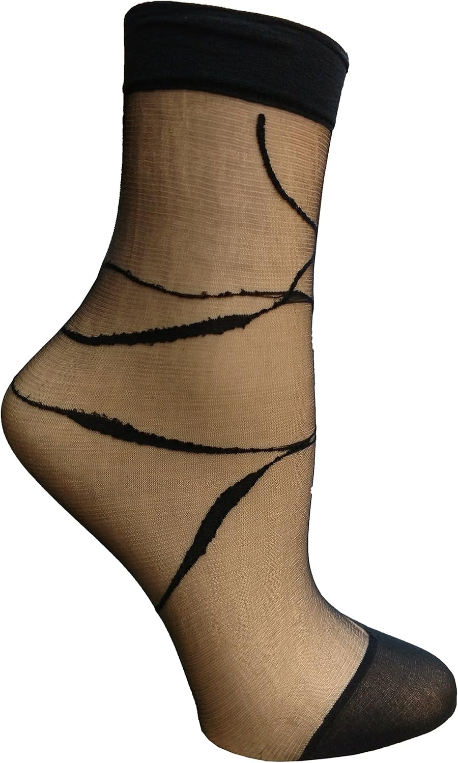 4 Pairs of Yacht&Smith Fishnet Ankle Socks, Mesh Patterned Anklet Sock