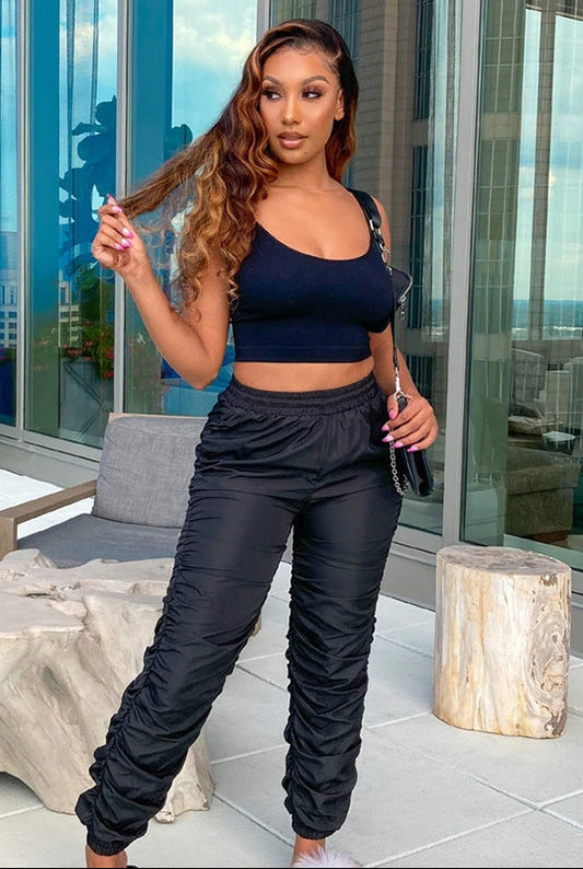 Classy Adore High-Waist Pleated Wide Leg Pants