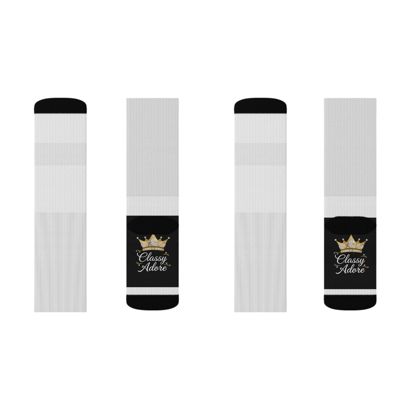 Classy Adore Walking Into Prosperity Crew Socks