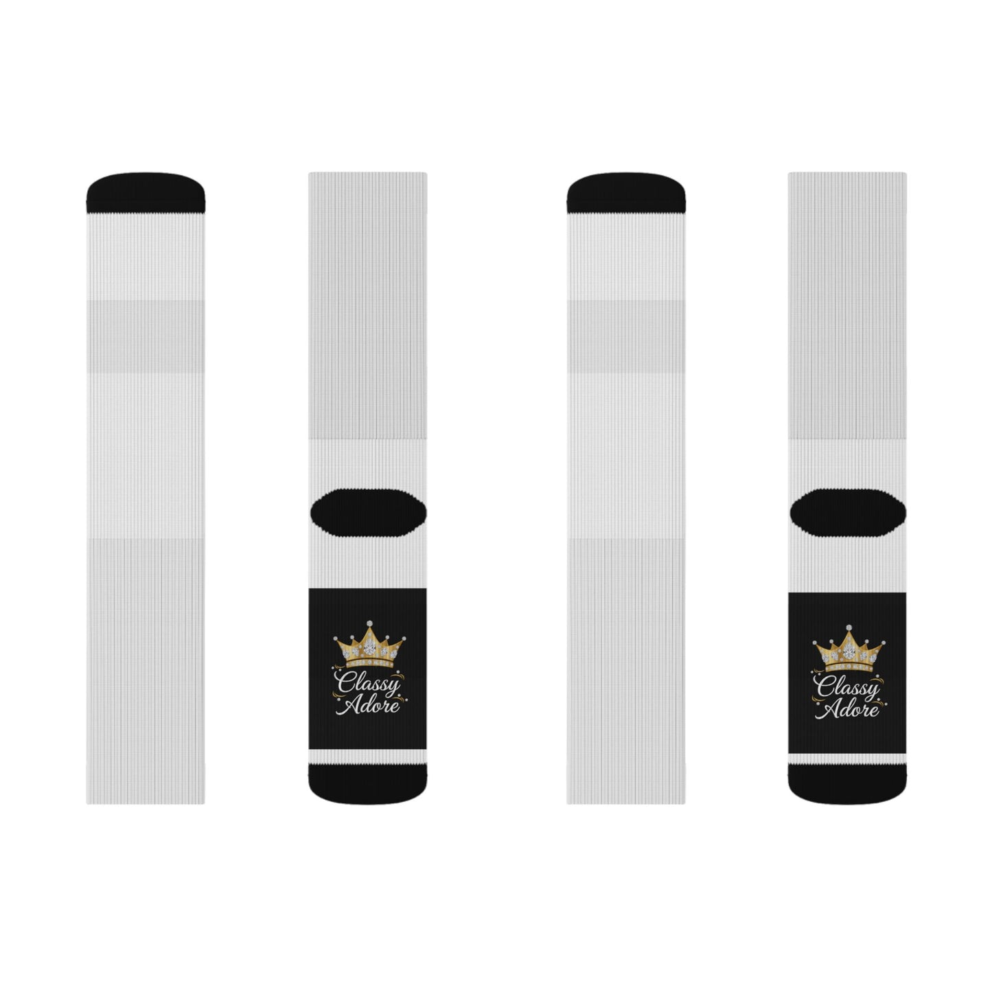Classy Adore Walking Into Prosperity Crew Socks