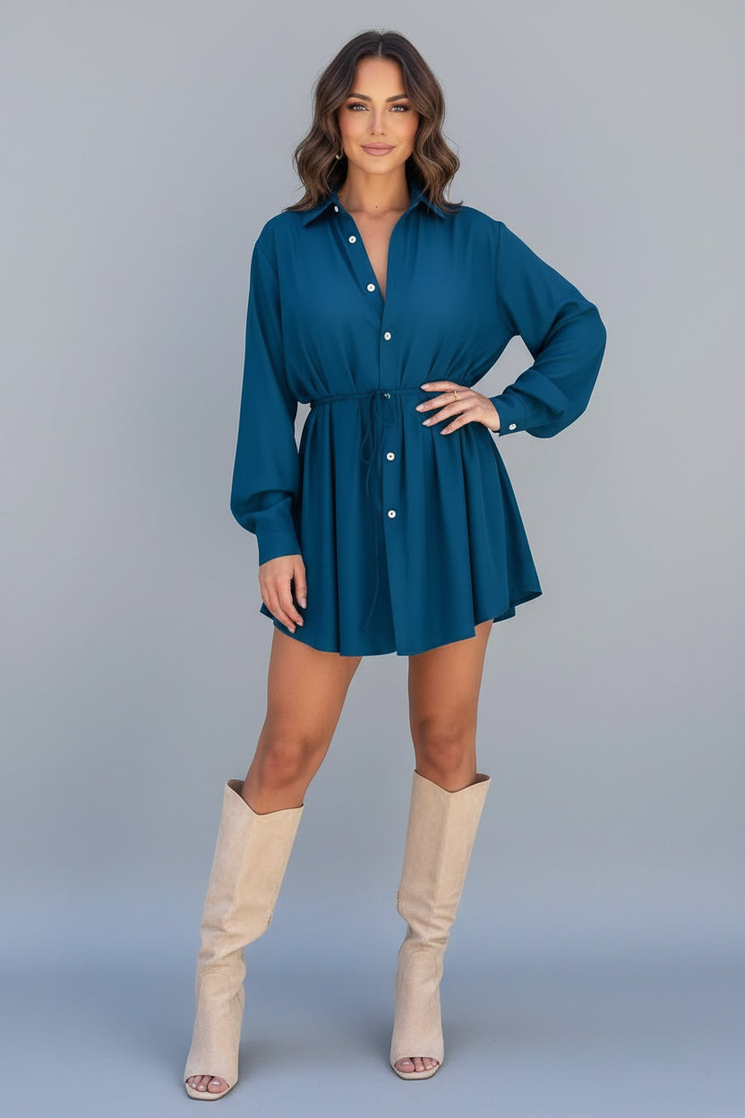 Classy Adore Boss Bae Dress Shirt Dress | Button-Up Shirt Dress Style