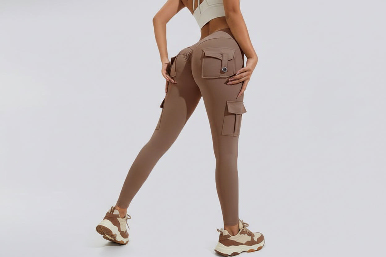 Classy Adore Peach Hip Leggings - High Waist