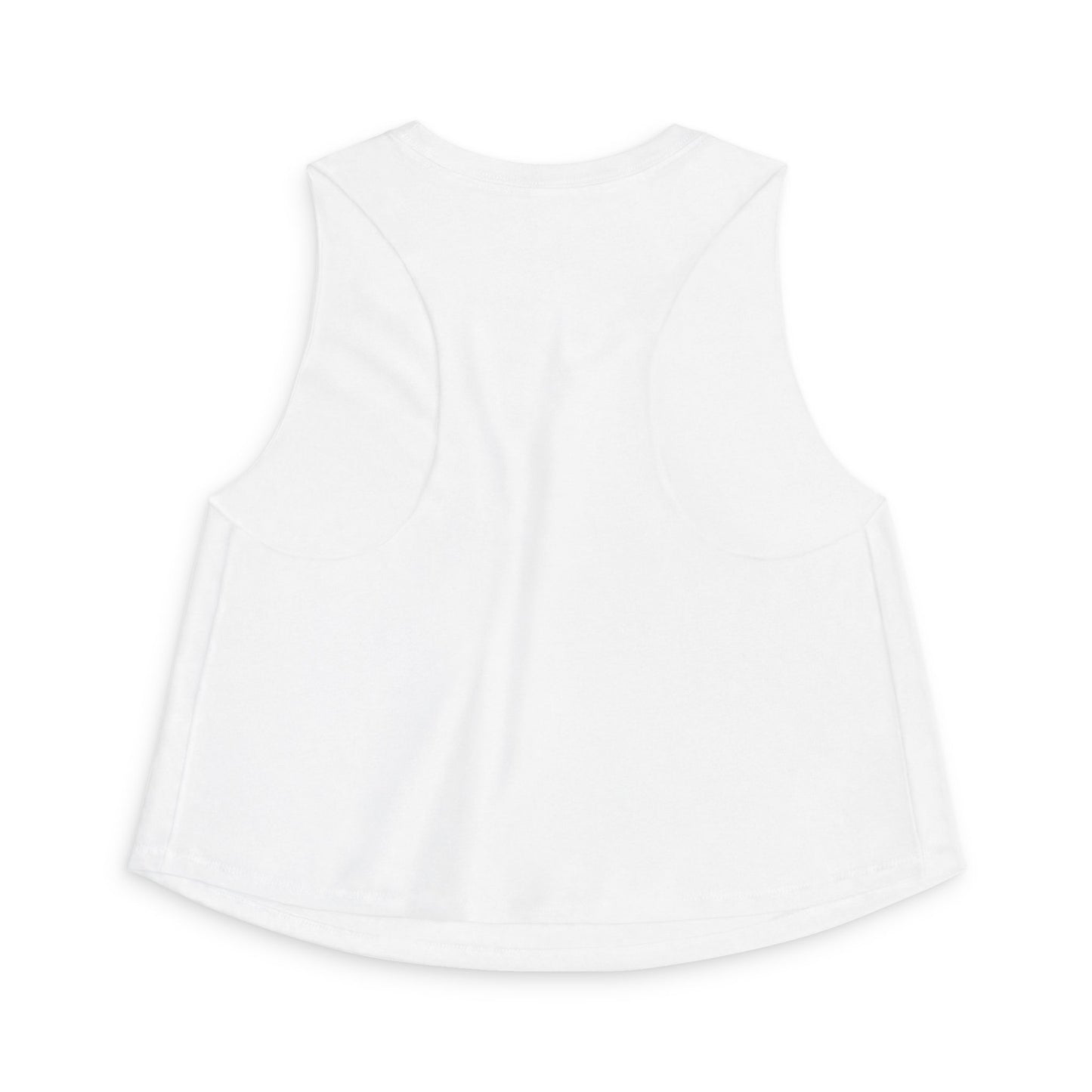 Classy Adore Cut Off Sleeve Crown Graphic Crop Top