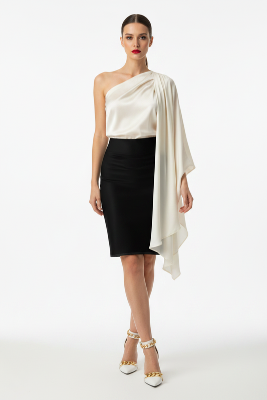 Classy Adore Crown Black Pencil Skirt