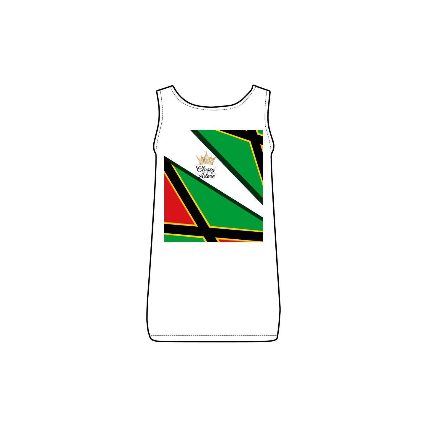 Classy Adore “Jamaican Vibe” Ribbed Tank Top