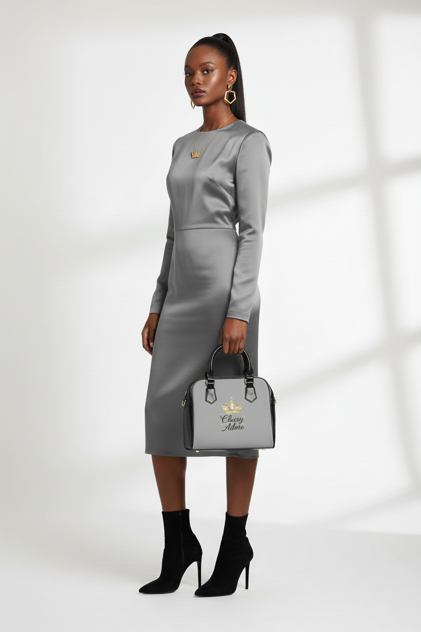 Classy Adore Crown Pattern Shoulder Bag