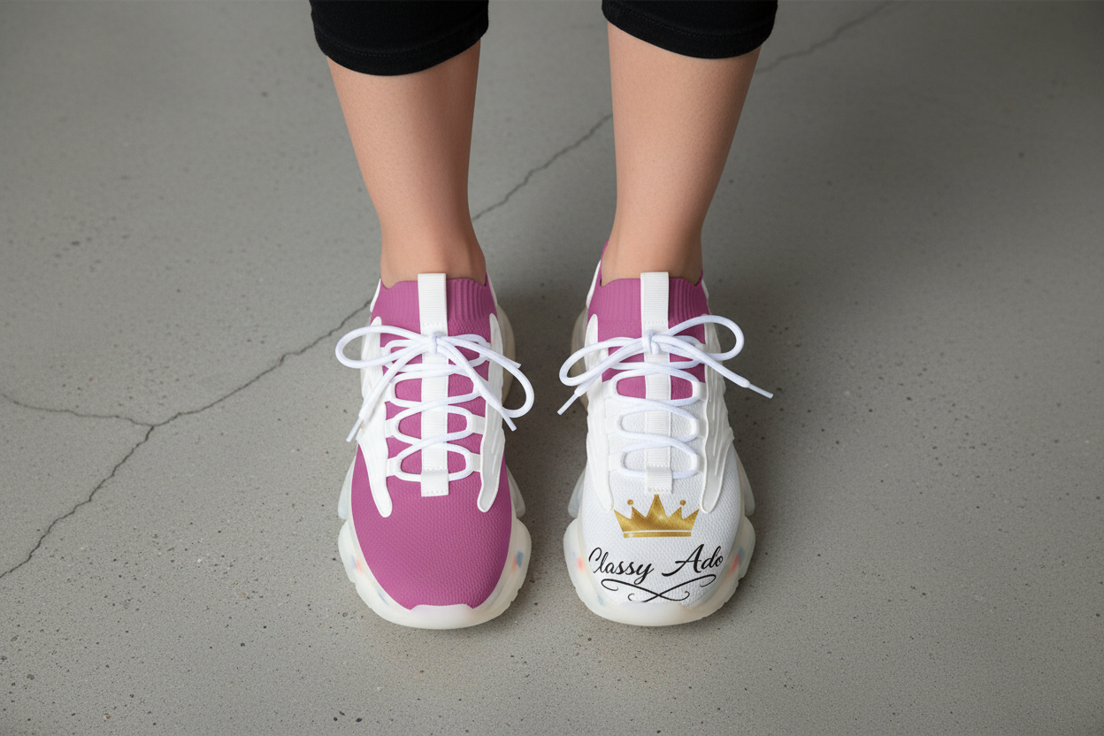 Classy Adore 1st Edition Signature I’m Different Sneakers- Her Pink
