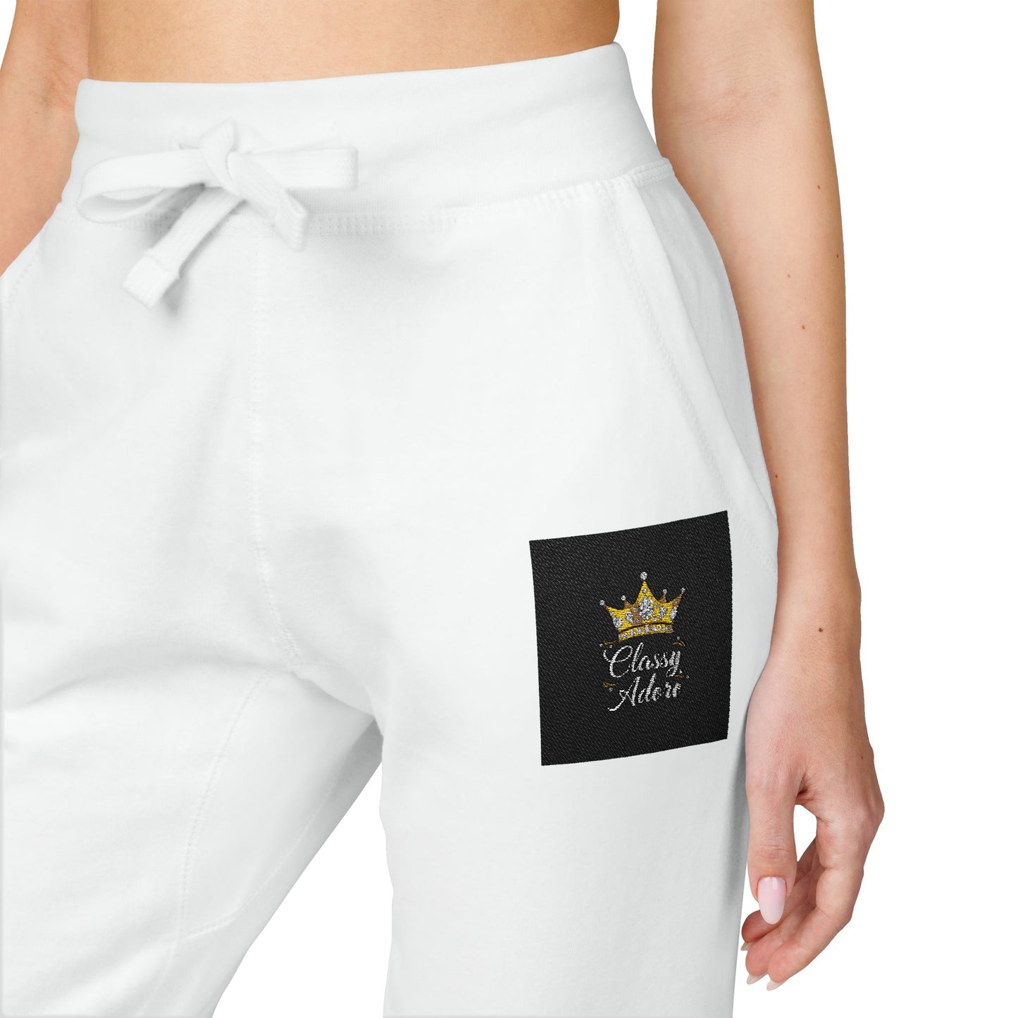 Classy Adore “Look At Me” Embroidered Sweatpants