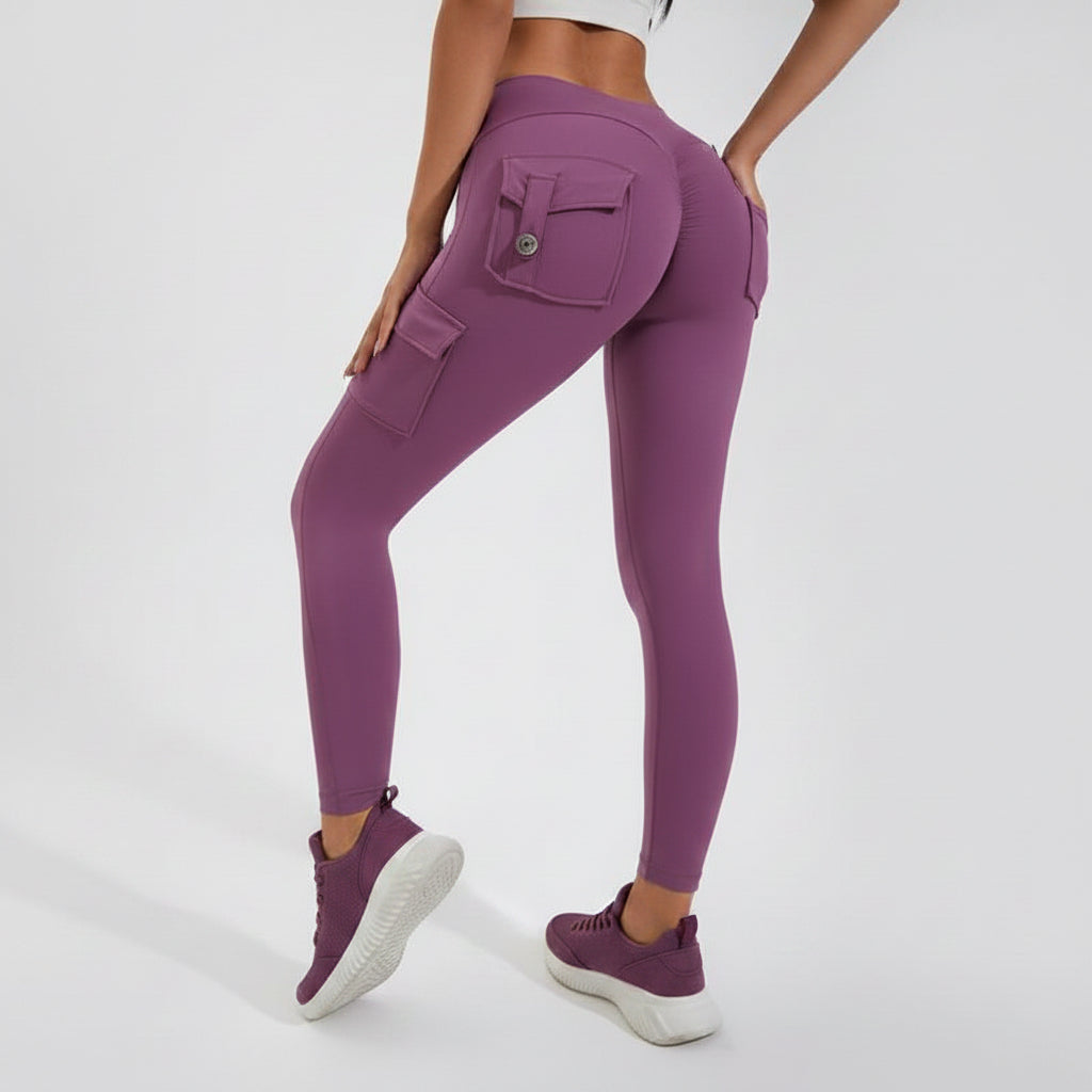 Classy Adore Peach Hip Leggings - High Waist