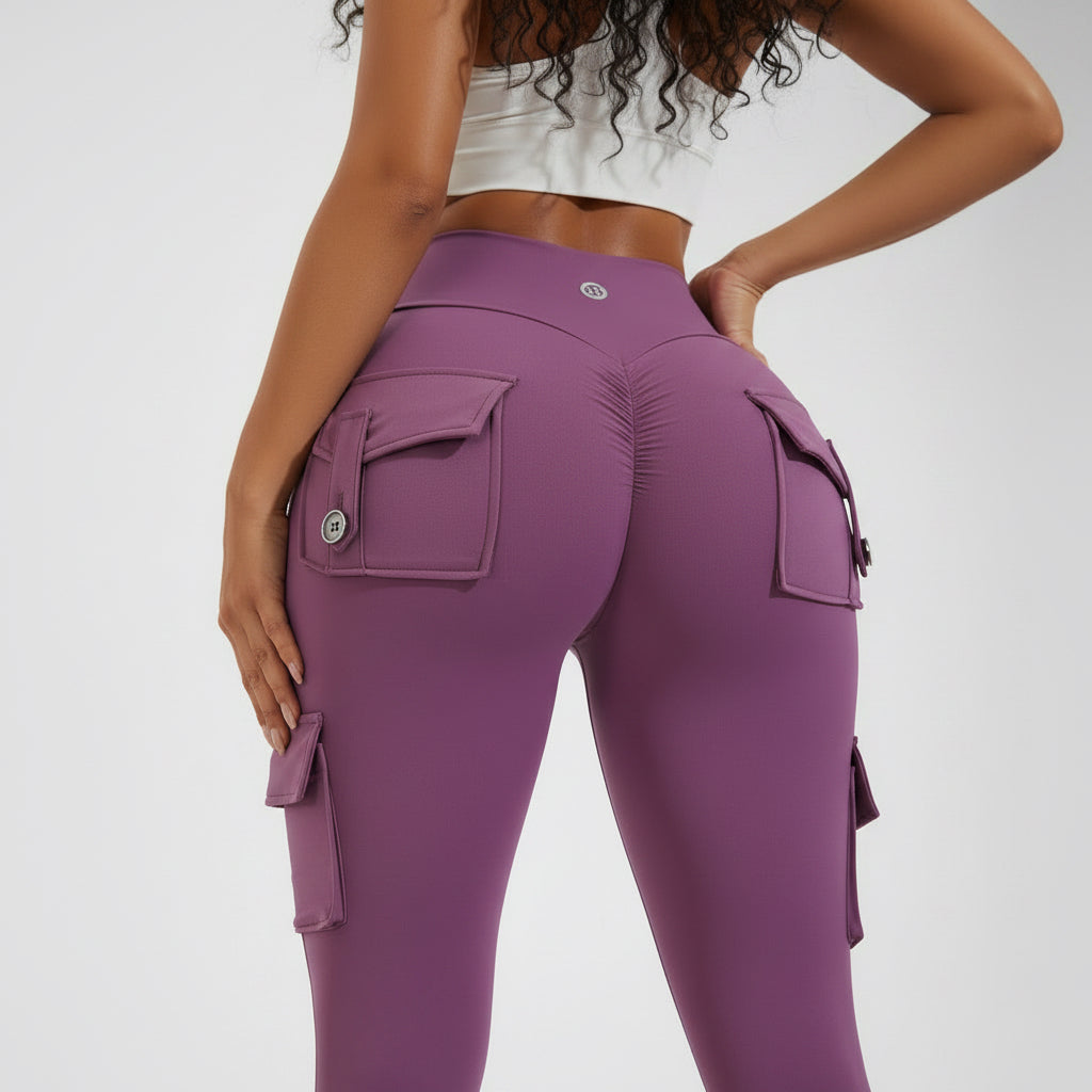 Classy Adore Peach Hip Leggings - High Waist