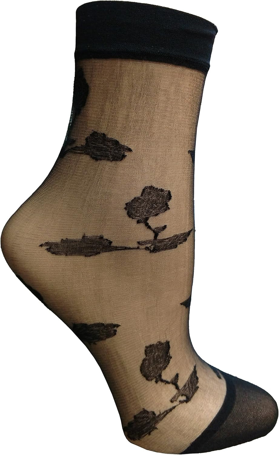 4 Pairs of Yacht&Smith Fishnet Ankle Socks, Mesh Patterned Anklet Sock