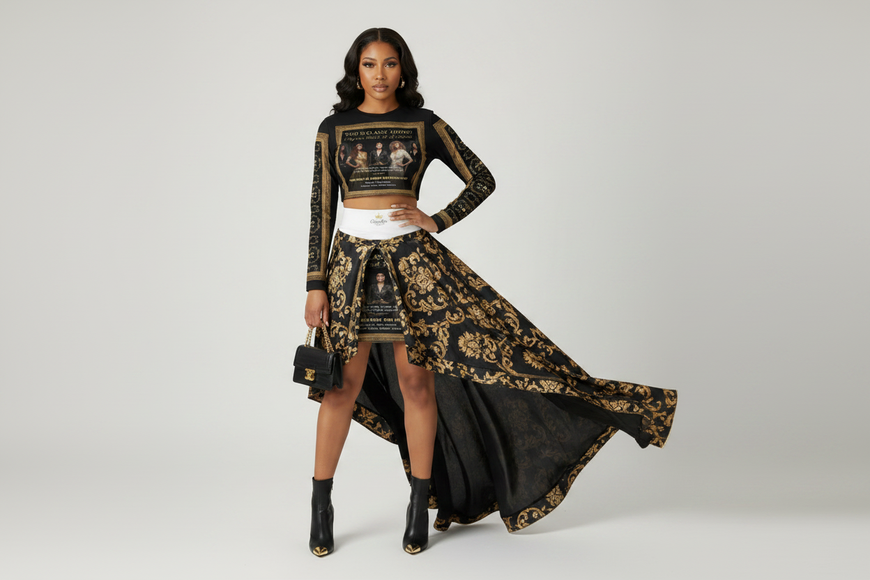 Classy Adore Empowered Women 1st Edition Banner Pencil Skirt