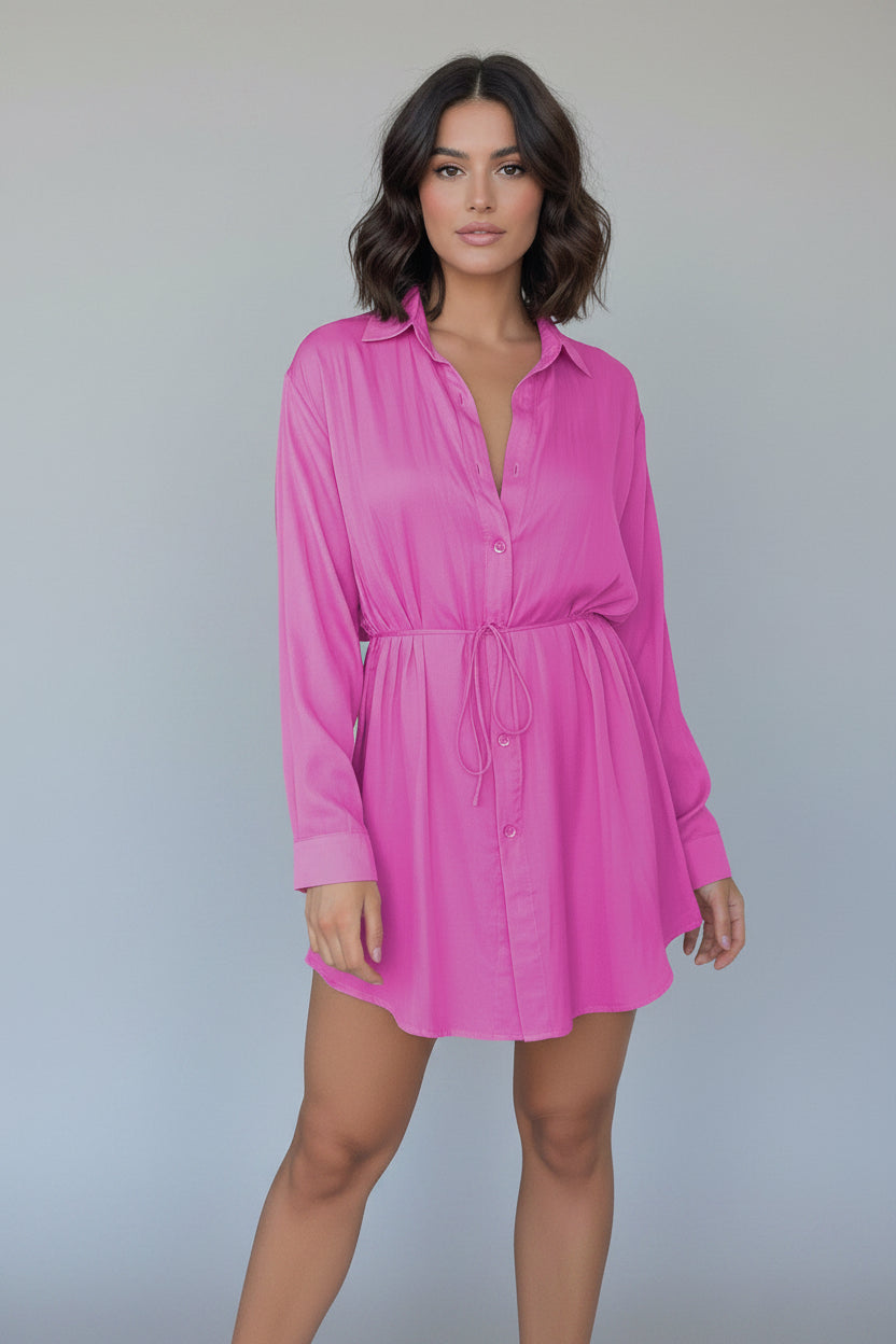 Classy Adore Boss Bae Dress Shirt Dress | Button-Up Shirt Dress Style
