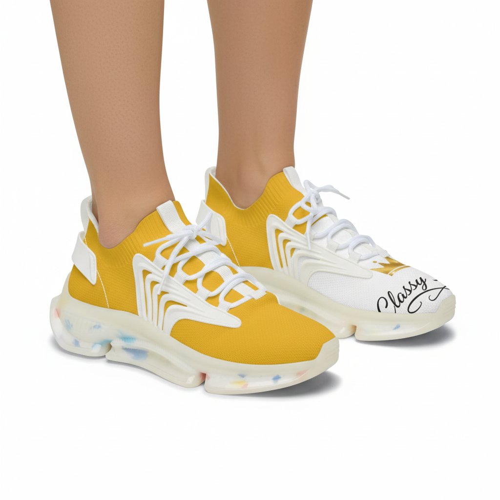 Classy Adore 1st Edition Signature I’m Different Sneakers- Vibrant Yellow