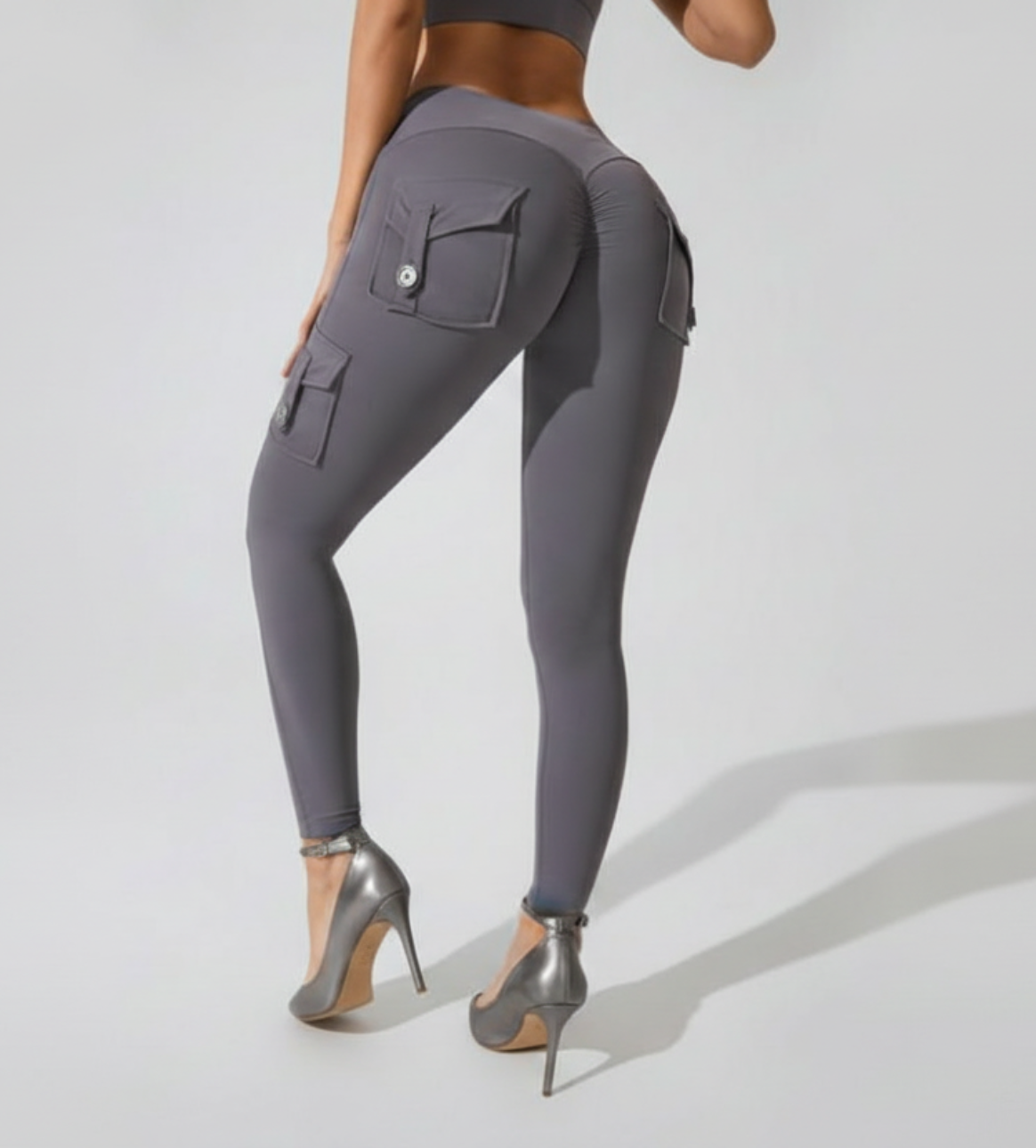 Classy Adore Peach Hip Leggings - High Waist