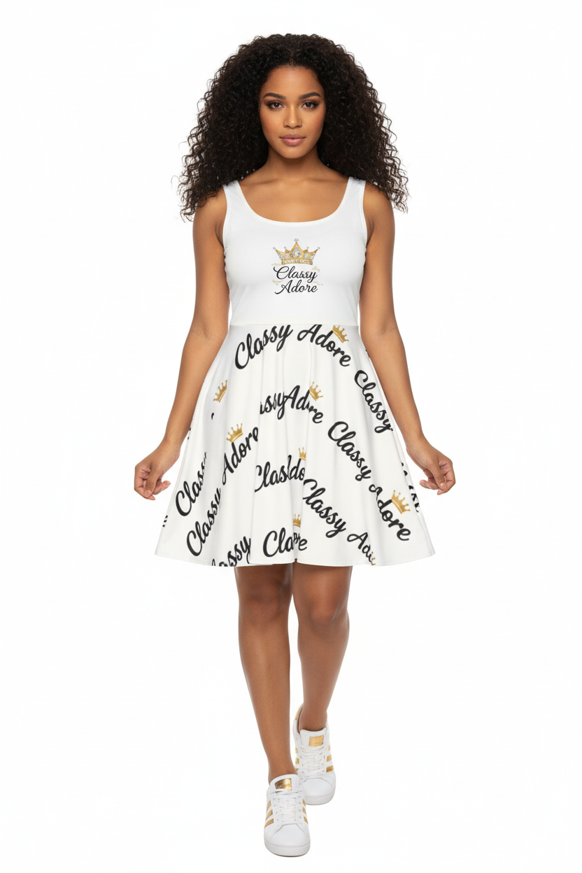 Classy Adore “Beauty & Brains” Signature Skater Dress