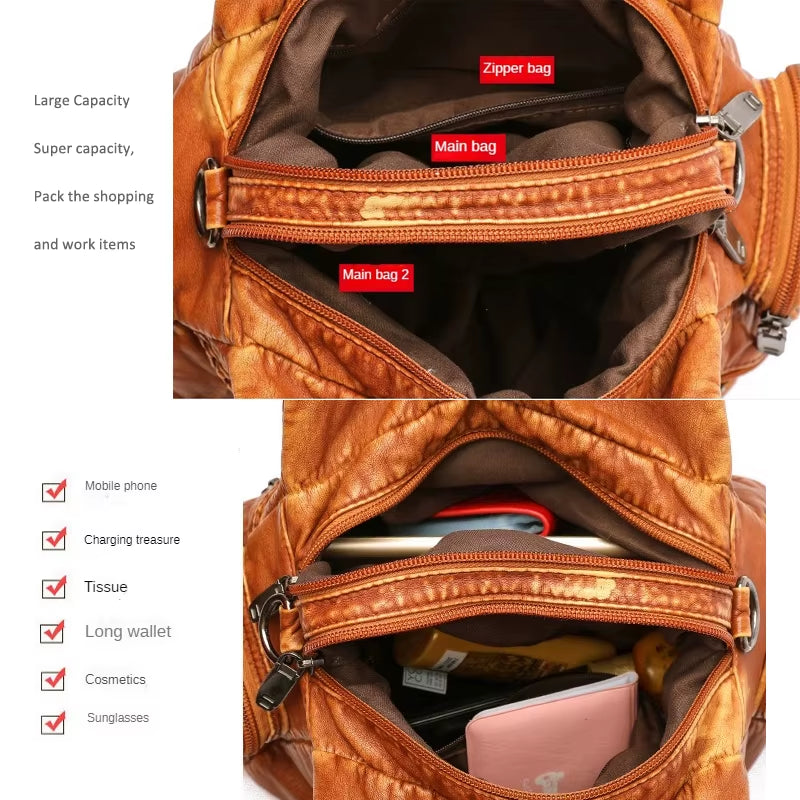 Black Y2K Women Shoulder Bag Vintage Punk Goth Fashion Designer Pu Leather Tote Bag Large Capacity Rivet Motorcycle Handbag