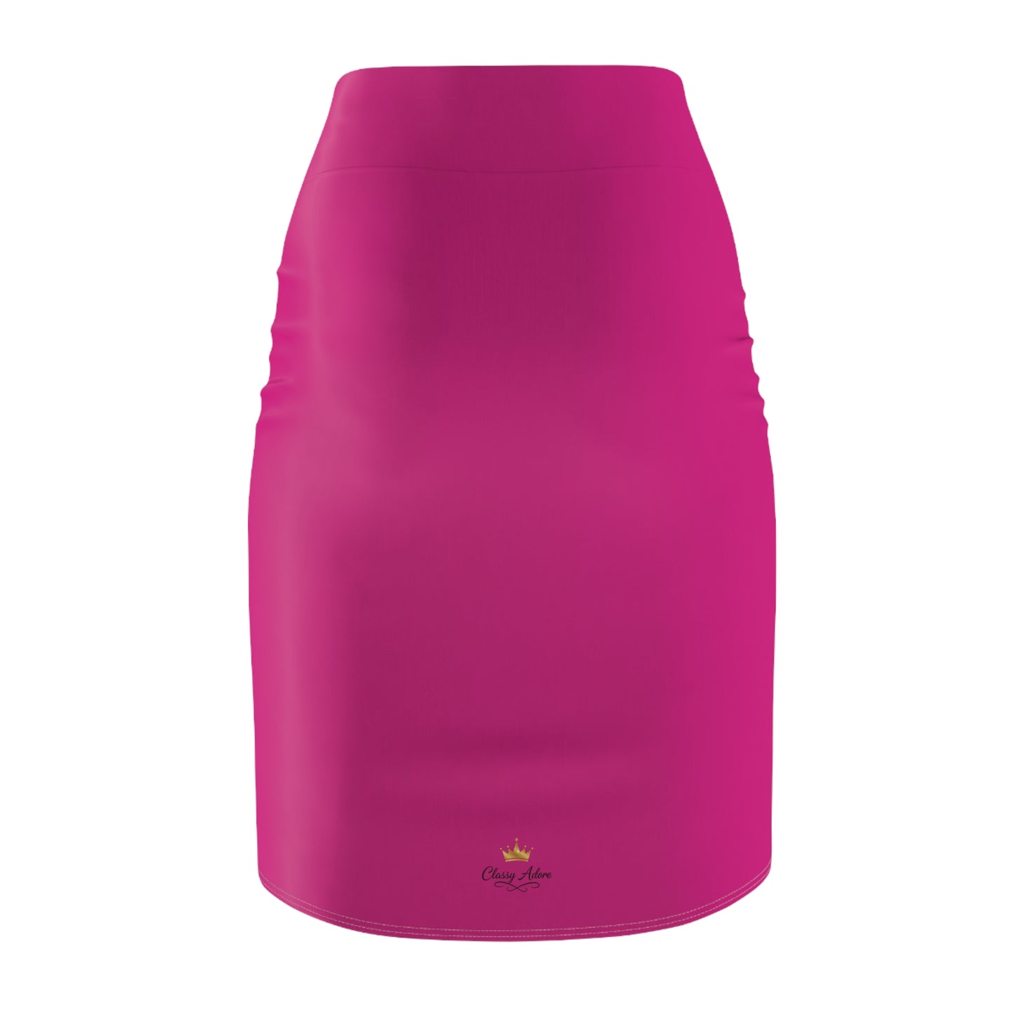 Classy Adore Heavy Weight Champ Hot Pink Pencil Skirt
