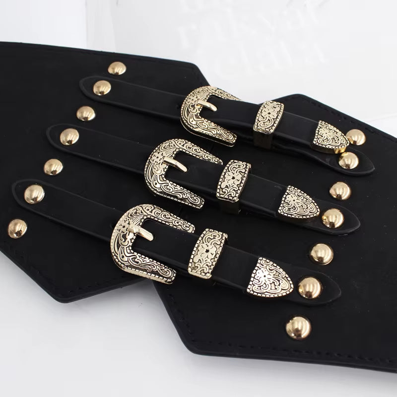 Western Corset Belt for Women Elastic Waist Belts for Dresses Costume Cinch Belts