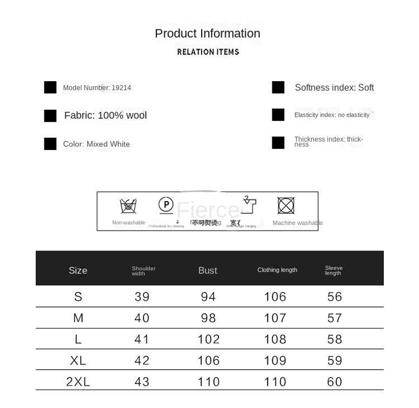 Double-Sided 100% Wool Coat Women Long Black 2025 Autumn and Winter New Korean Women Woolen Coat