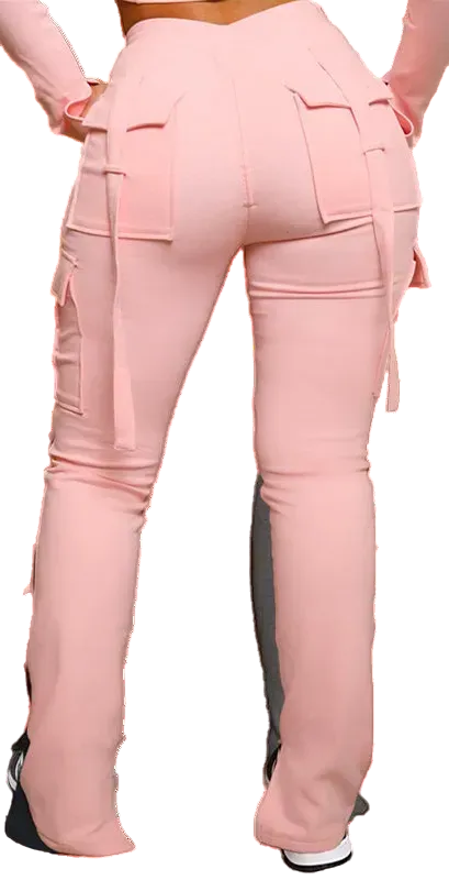Classy Adore Street Boss Cargo Pants — High Waist Wide Leg