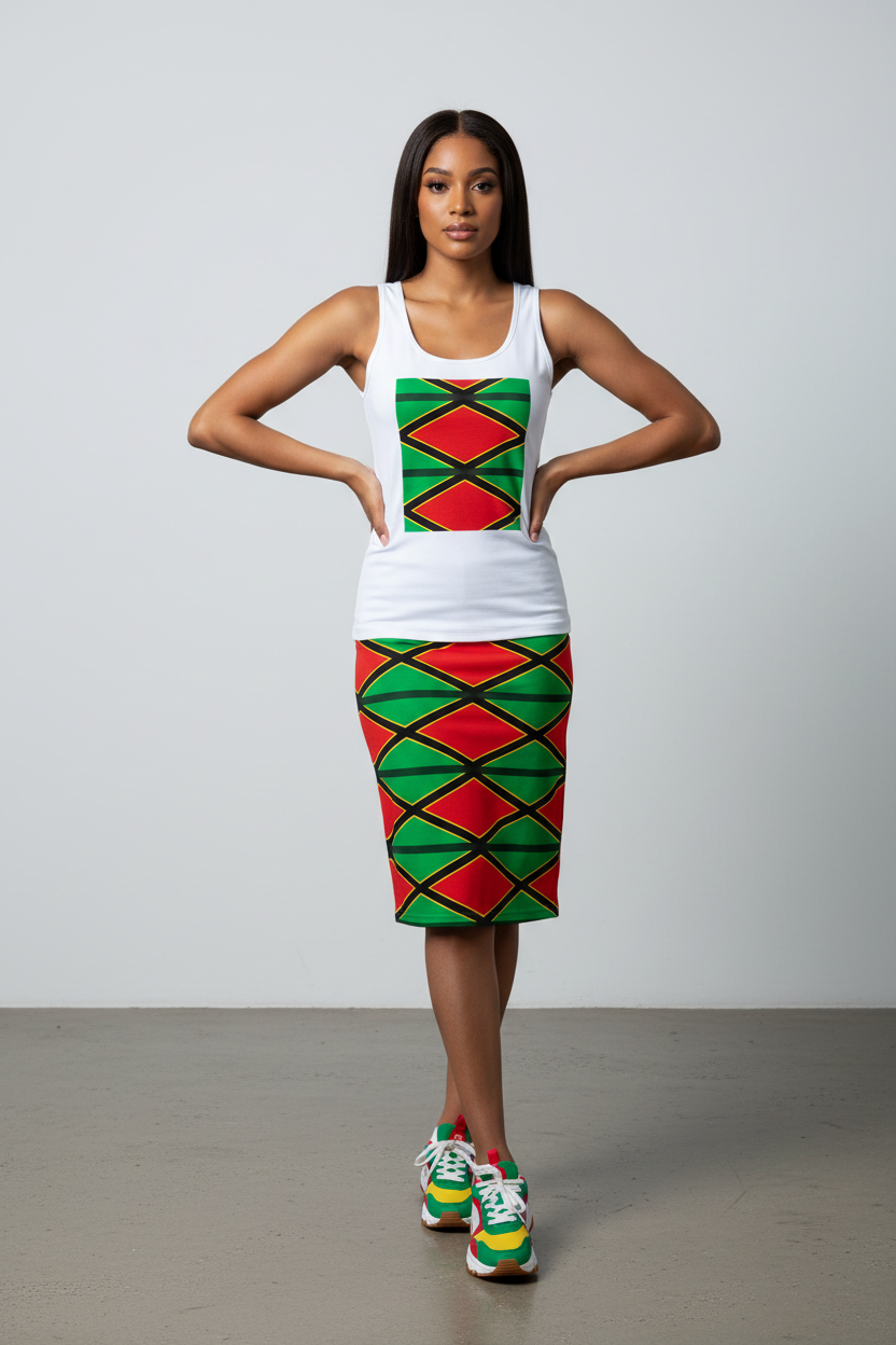 Classy Adore “Jamaican Vibe” Ribbed Tank Top