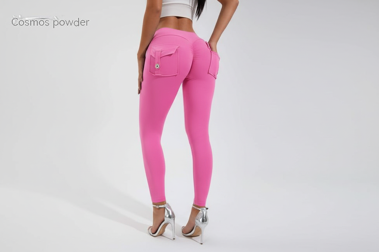 Classy Adore Peach Hip Leggings - High Waist