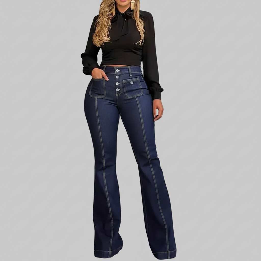 Adore Your Classy Flared Jeans - Slim Fit Stretch Denim