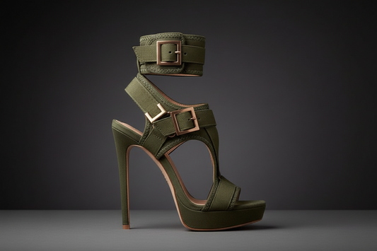 Buckle Super High Heels Waterproof Platform Fish Mouth Stiletto Heel Women Sandals