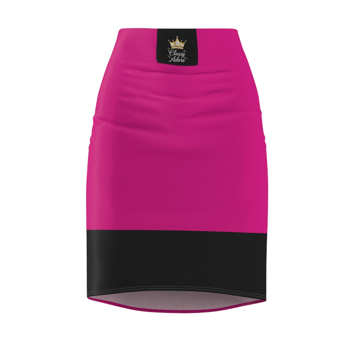 Classy Adore Heavy Weight Champ Hot Pink Pencil Skirt