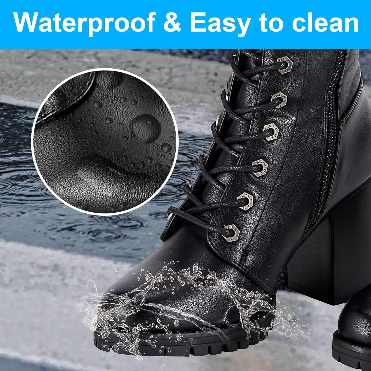 Women'S over the Knee Boots Ladies Lace up Tall Boots with Zip Buckle Soft Thigh High Boots for Women