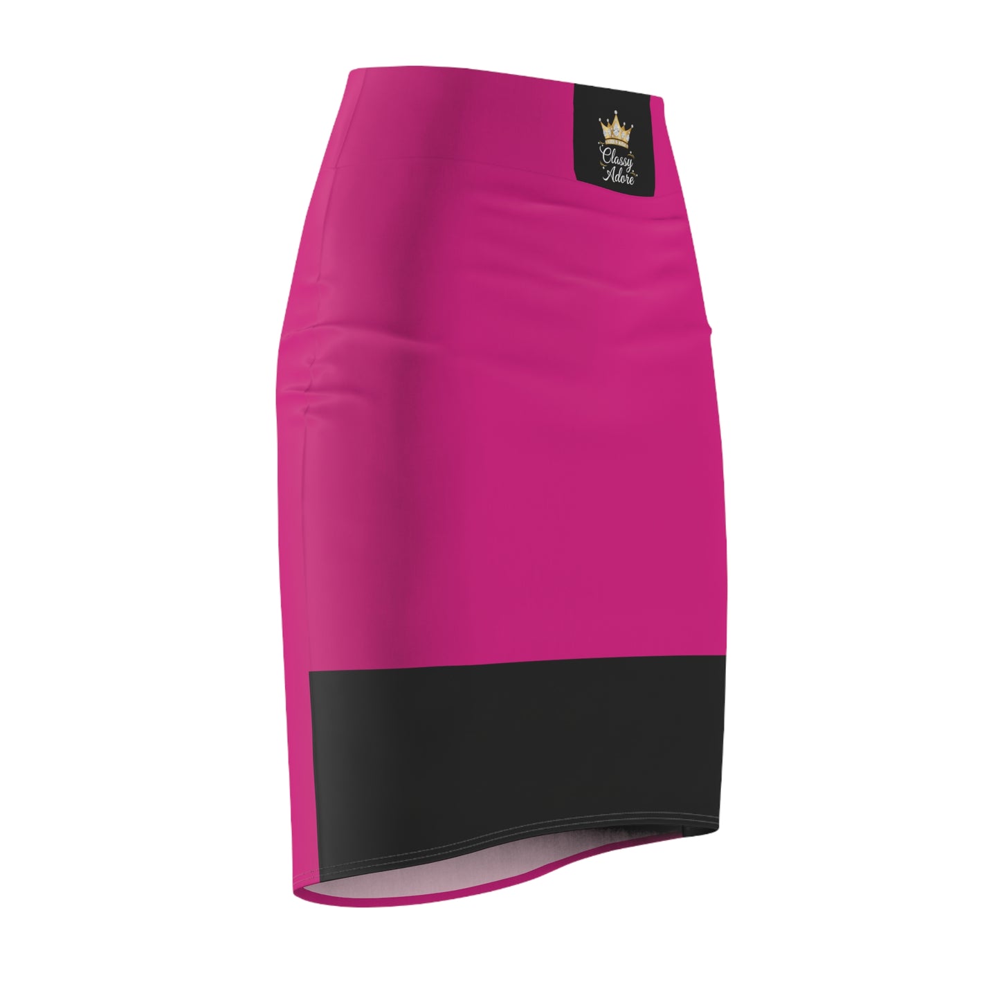Classy Adore Heavy Weight Champ Hot Pink Pencil Skirt