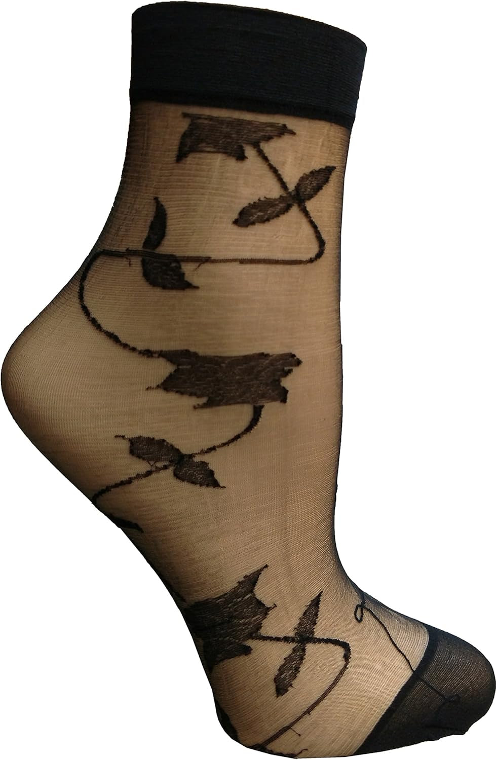 4 Pairs of Yacht&Smith Fishnet Ankle Socks, Mesh Patterned Anklet Sock