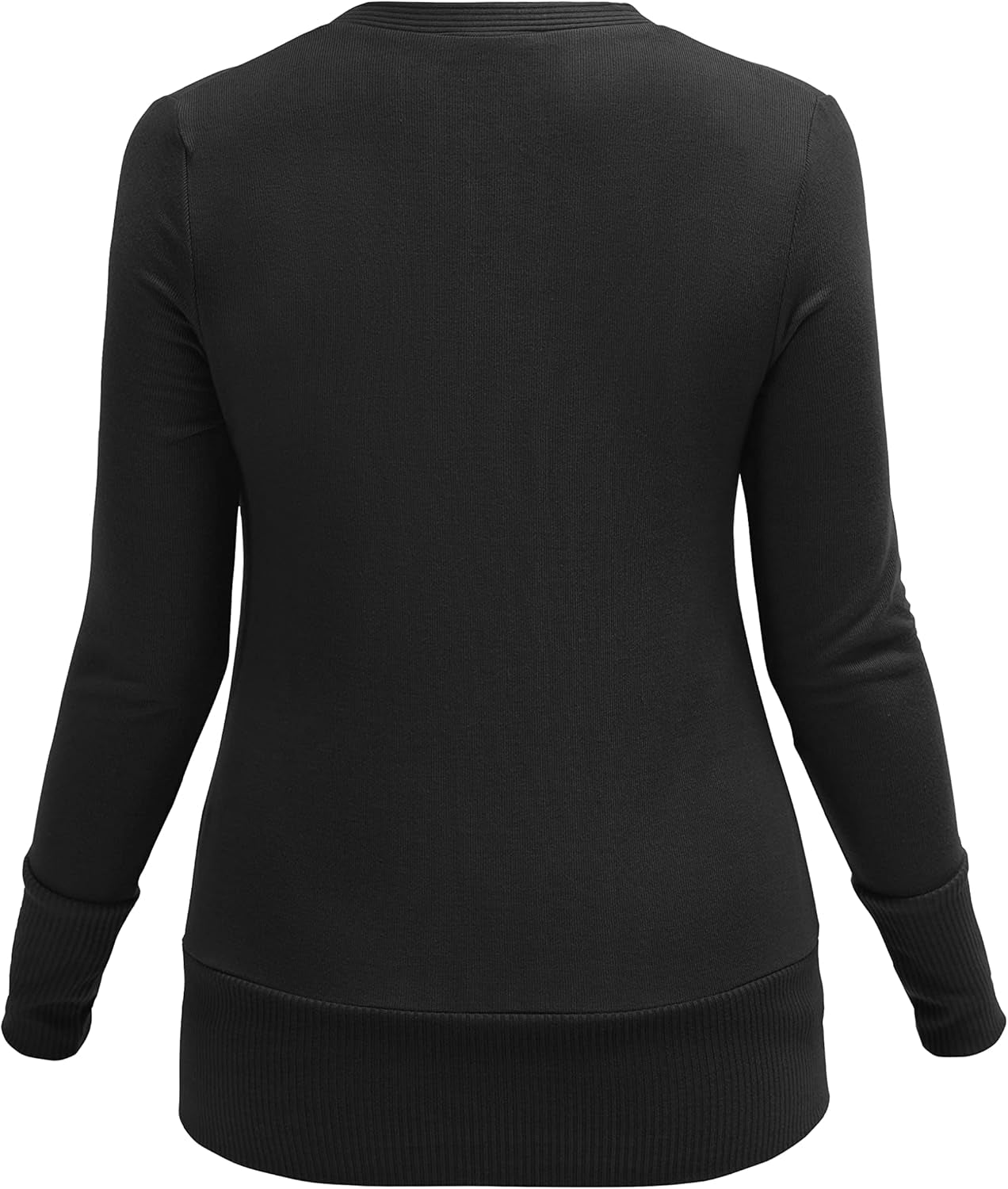 Women Long Sleeve Snaps Button down V Neck Cute Knit Sweater Cardigan Pink, White, and Black