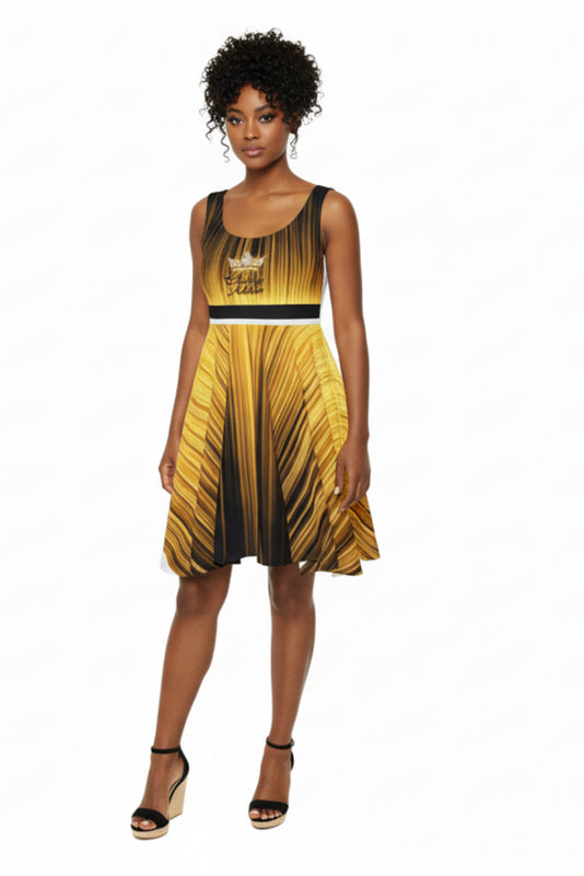 Classy Adore “Sun Goddess” Skater Dress