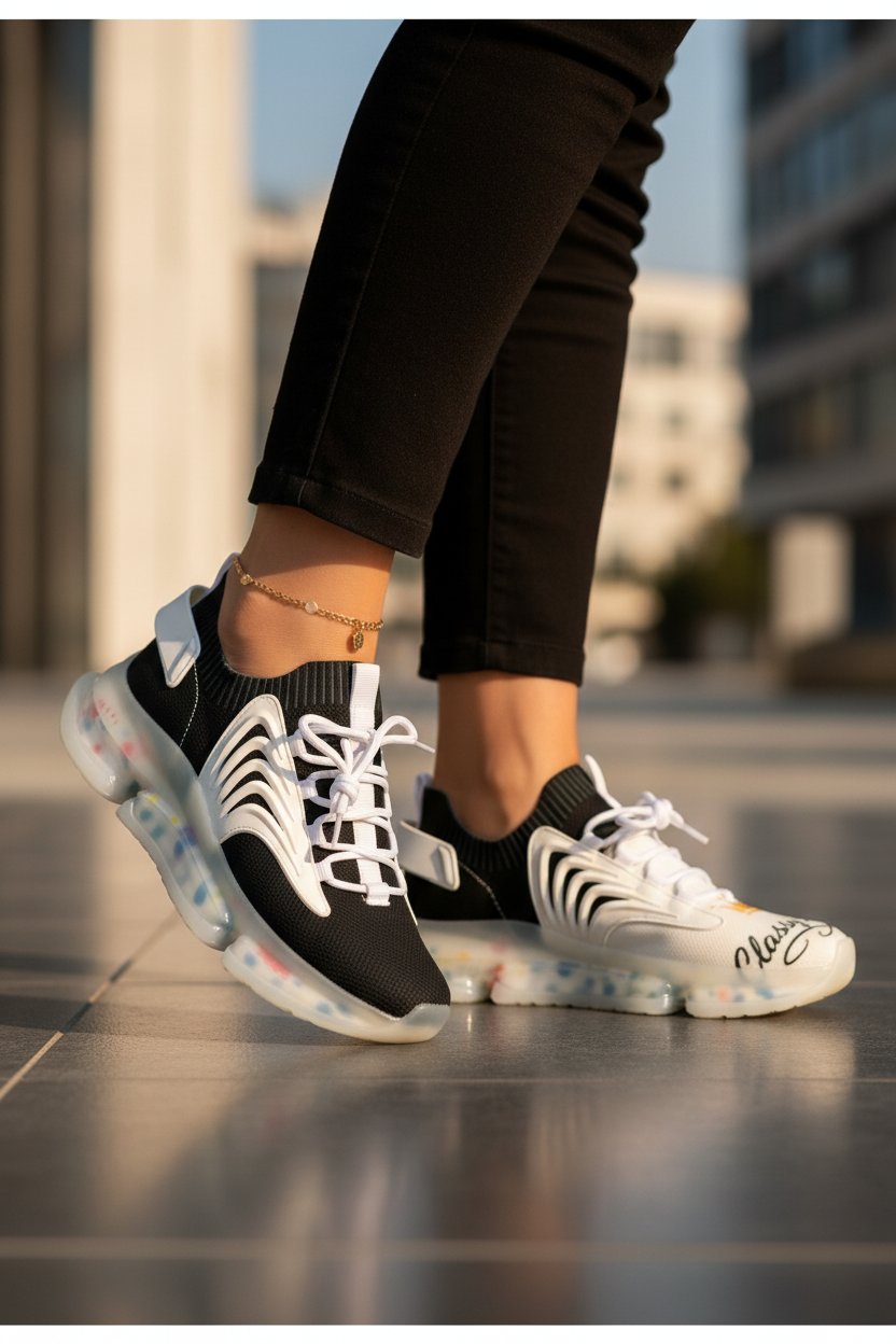 Classy Adore 1st Edition Signature I’m Different Sneakers- Sassy Black