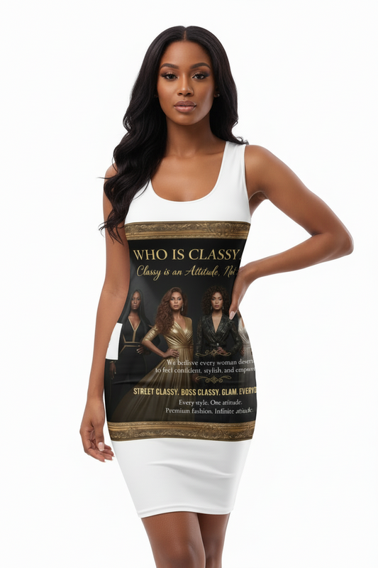 Classy Adore Iconic 1st Body Banner Dress