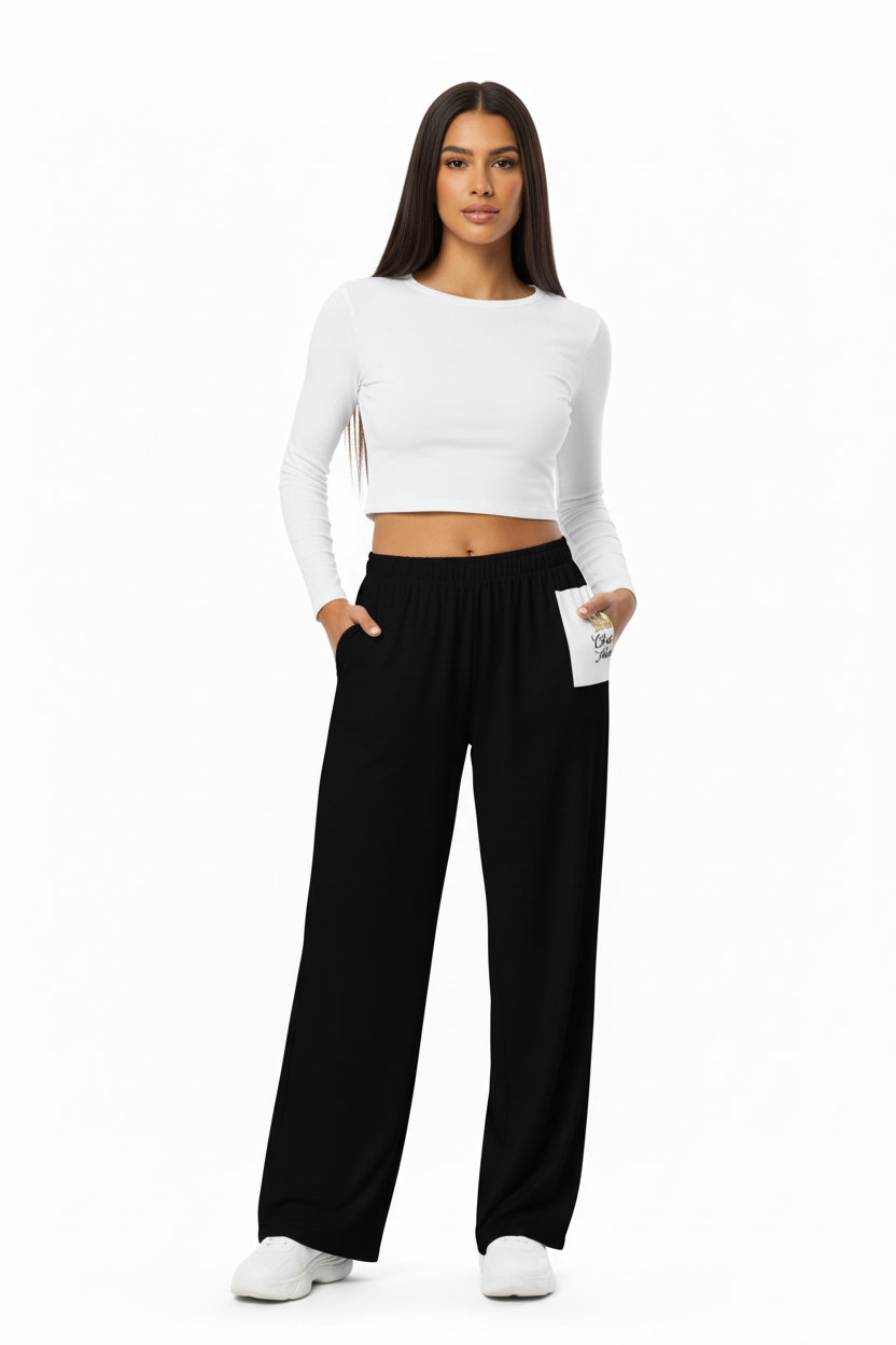 Classy Adore “Uplifted Me” Wide-Leg Pants