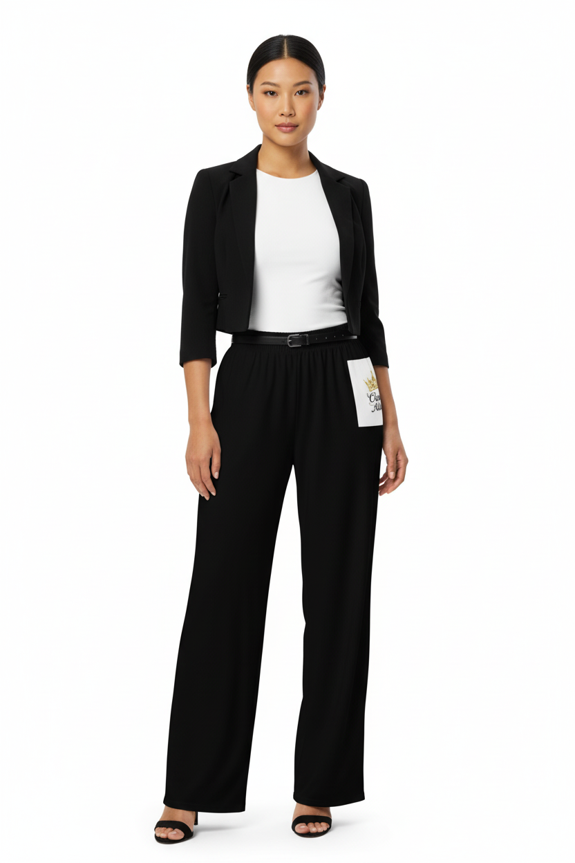 Classy Adore “Uplifted Me” Wide-Leg Pants