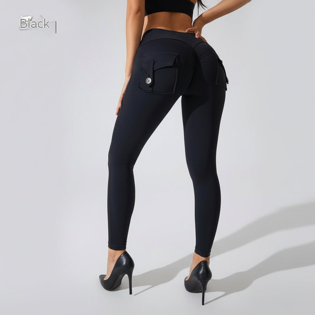 Classy Adore Peach Hip Leggings - High Waist