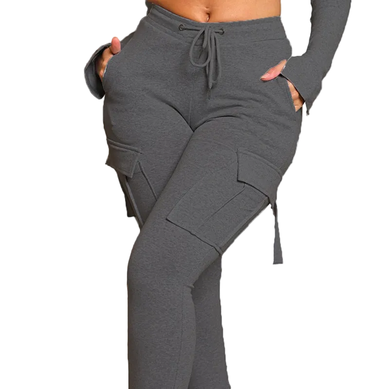 Classy Adore Street Boss Cargo Pants — High Waist Wide Leg