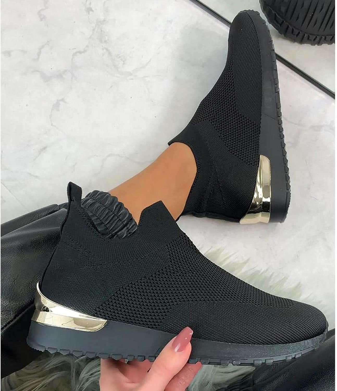 Casual Shoes for Women,Women'S Fashion Lace up Canvas Sneaker Casual Flat Loafers Non Slip Comfort Walking Shoes