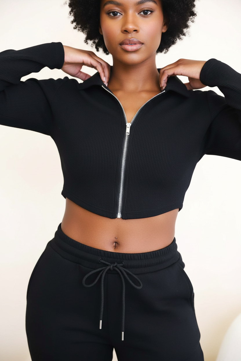 Classy Adore Street Boss 2-Piece Set — High Waist Cargo Pants & Jacket