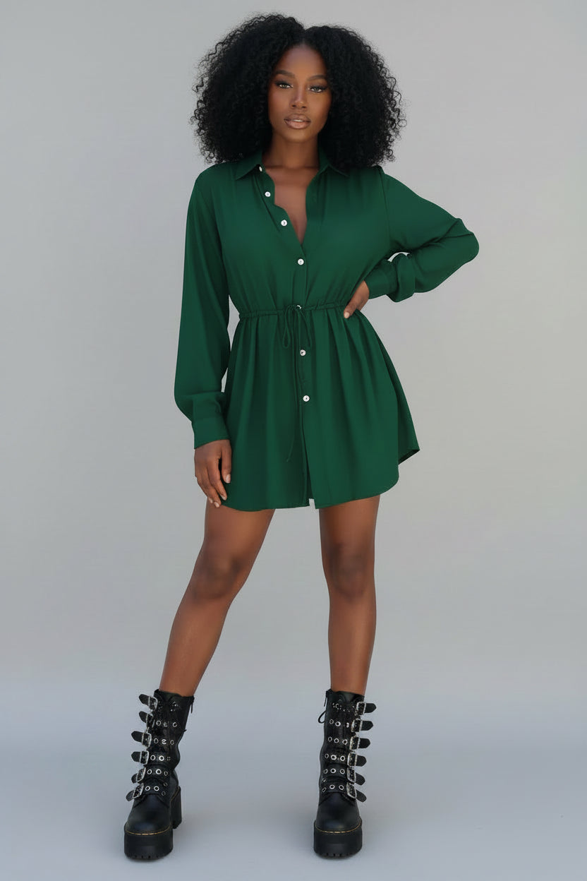 Classy Adore Boss Bae Dress Shirt Dress | Button-Up Shirt Dress Style